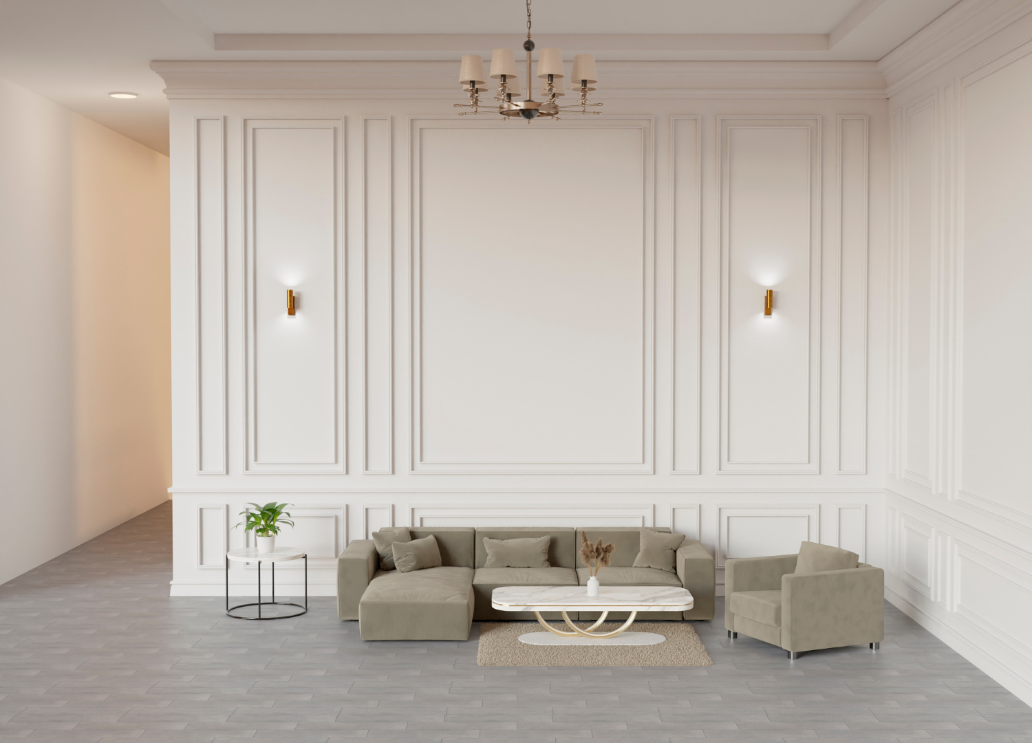 Boiserie em gesso: estética e funcionalidade